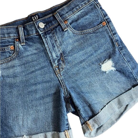 Gap denim jean shorts 5inch light indigo size 26 - Picture 5 of 13